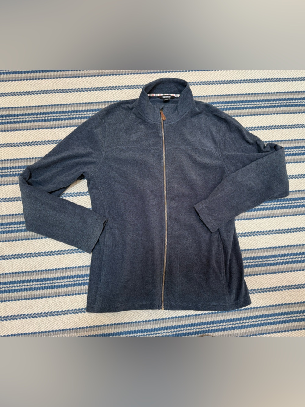 Men's Navy Full-Zip Fleece Jacket - Unbranded